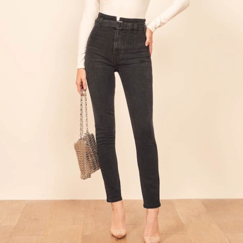 Reformation Black High Rise Women Jeans